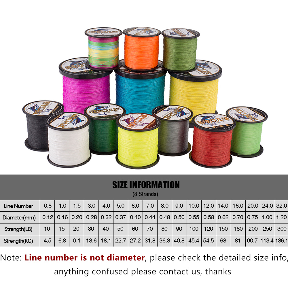 Hercules 8 brins tressé 10-150 - Ice Fishing Line avis et prix