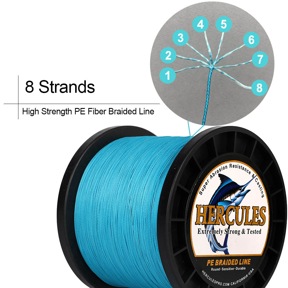 Hercules 8 brins tressé 10-150 - Ice Fishing Line avis et prix