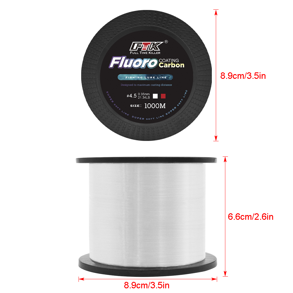 FTK 1000M Ligne de pêche en ny - Fluorocarbon Line avis et prix